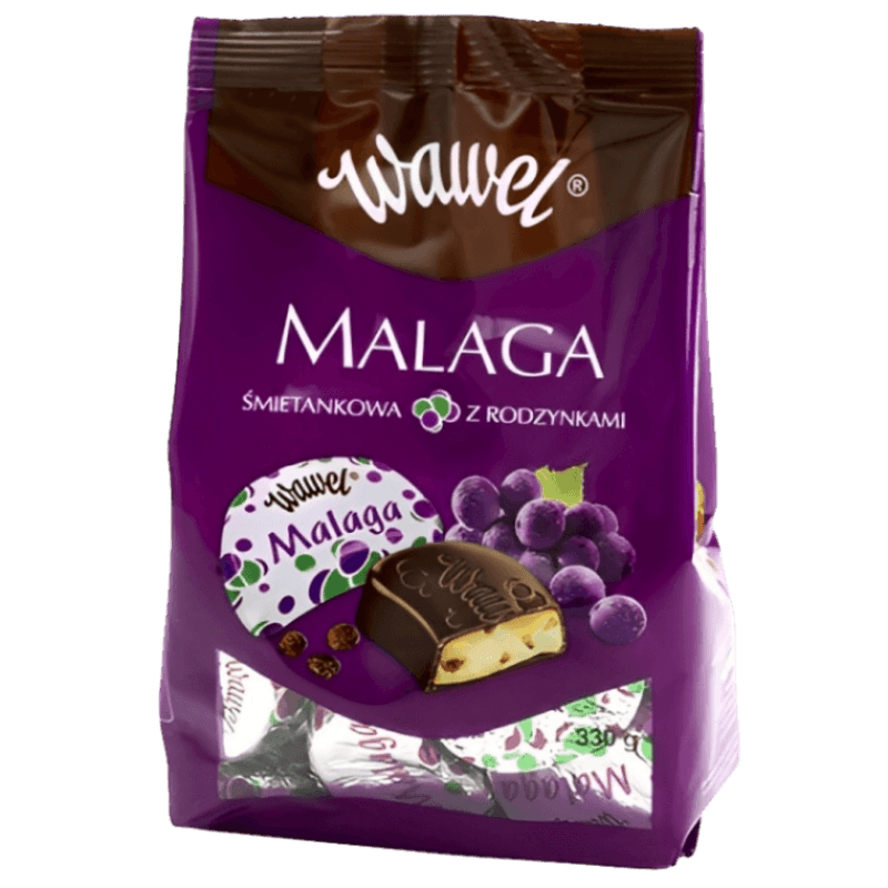 Wawel Malaga Chocolates - Czekoladki Malagi (330g) - Pierogi Store
