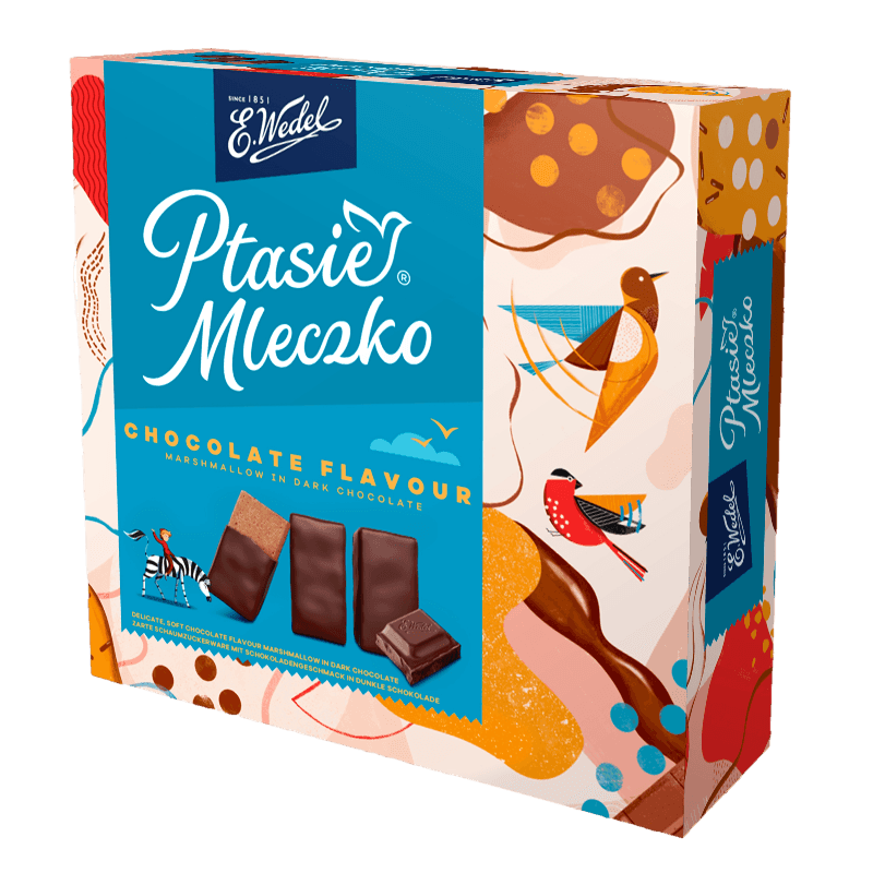 Wedel Chocolate Flavored Marshmallows - Ptasie Mleczko Czekoladowe (340g) - Pierogi Store