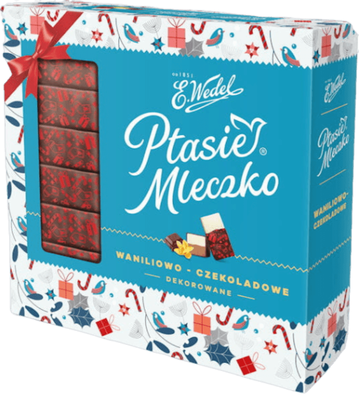 Wedel Vanilla and Chocolate Marshmallows - Ptasie Mleczko Waniliowe i Czekoladym (340g) - Pierogi Store
