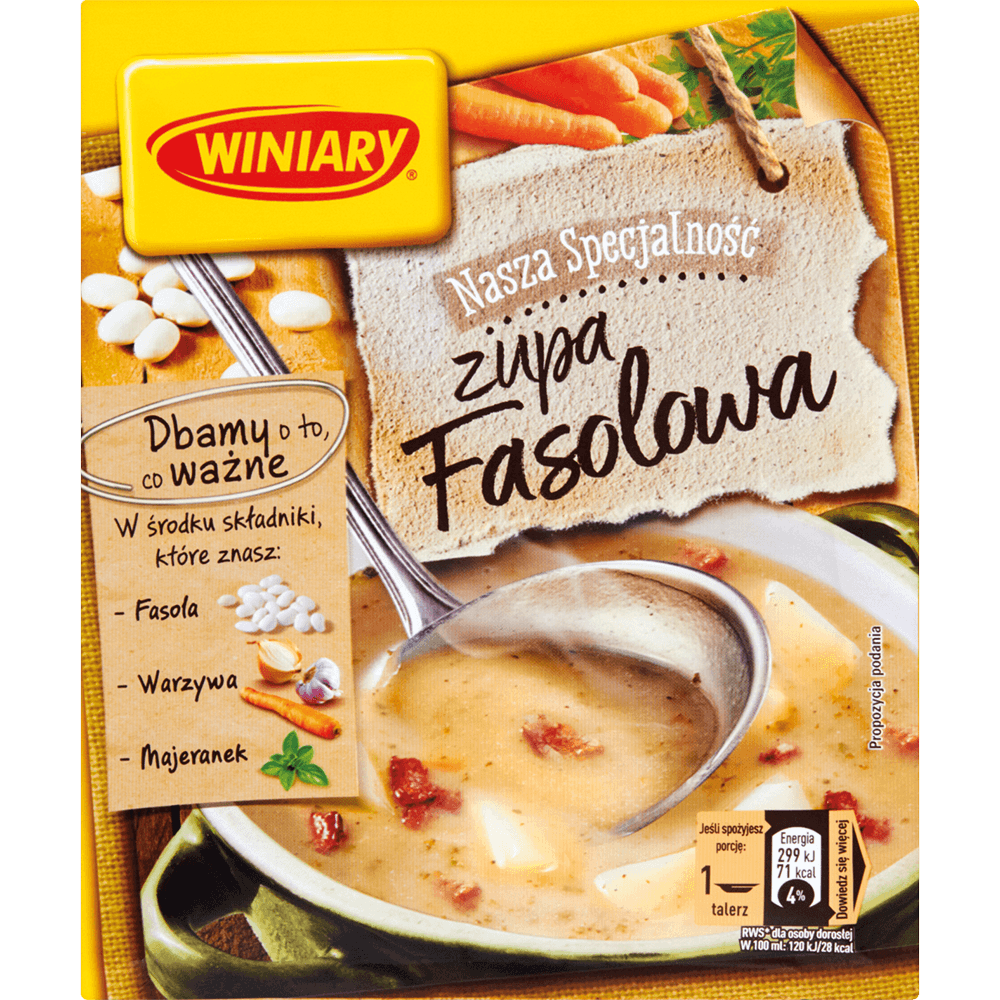 Winiary Bean Soup - Zupa Fasolowa (63g) - Pierogi Store