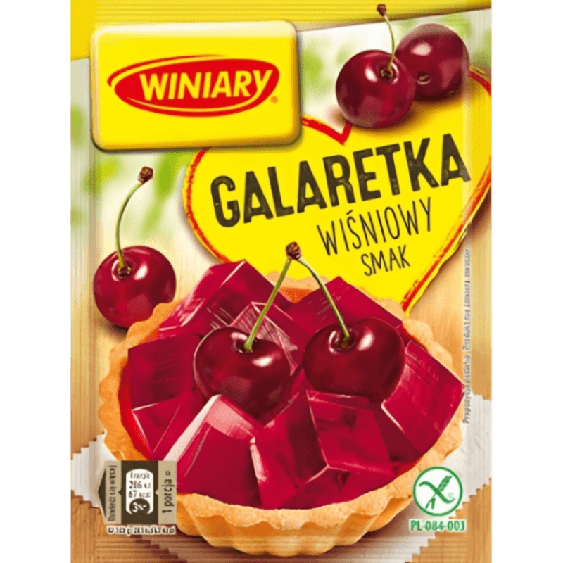 Winiary Cherry Jelly - Galaretka Wiśniowa (71g) - Pierogi Store