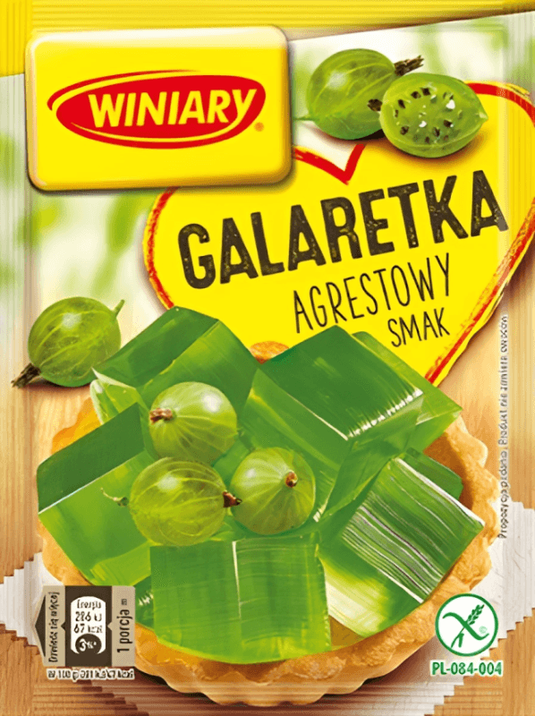 Winiary Gooseberry Jelly - Galaretka Agrestowa (72g) - Pierogi Store