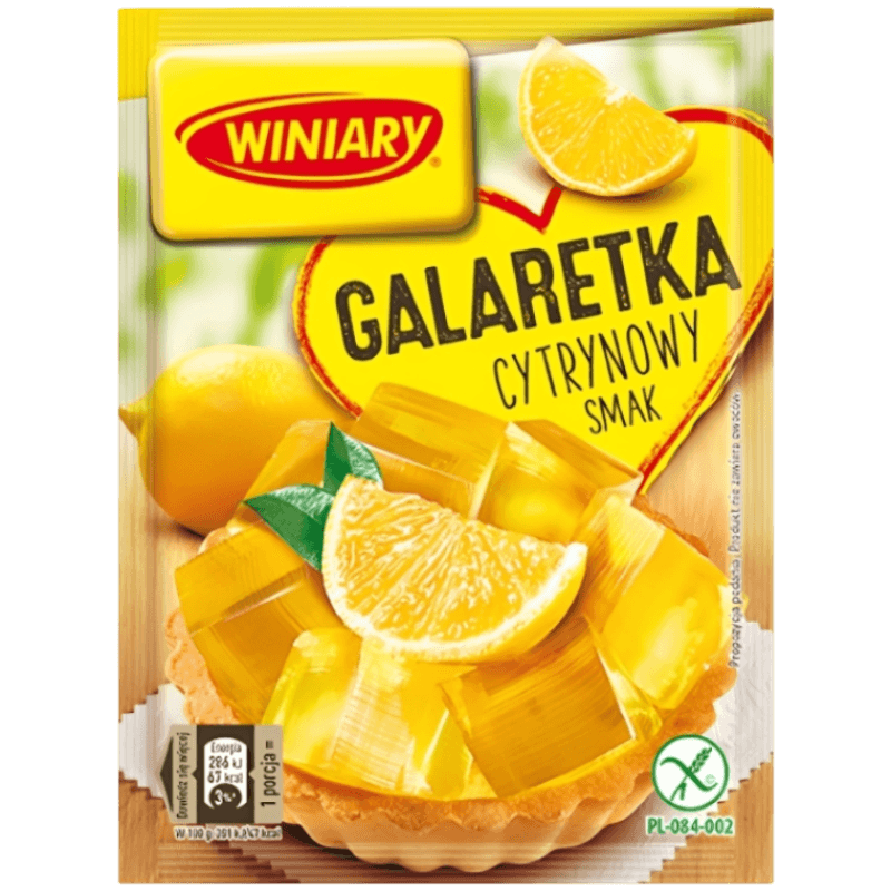Winiary Lemon Jelly - Galaretka Cytrynowa (71g) - Pierogi Store