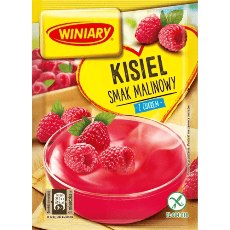 Winiary Raspberry Soft Jelly - Kisiel Malinowy (77g) - Pierogi Store