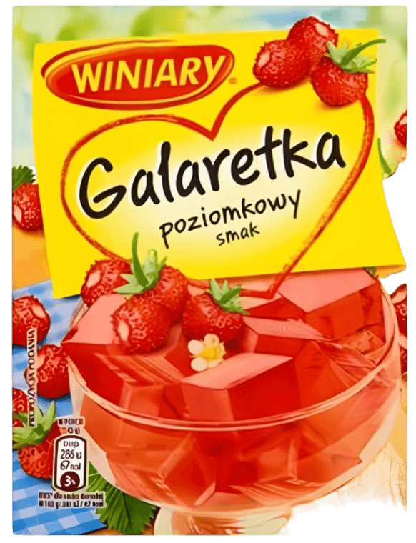 Winiary Wild Strawberry Jelly - Galaretka Poziomka (71g) - Pierogi Store